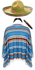 Unisex mexican poncho for sale  Delivered anywhere in UK