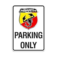 Abarth cartello parking usato  Spedito ovunque in Italia 