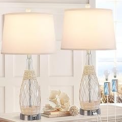 Glass table lamps for sale  Delivered anywhere in USA 
