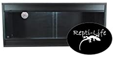 Repti-Life 36x15x15 Inch Vivarium Flatpacked In Black,, used for sale  Delivered anywhere in UK