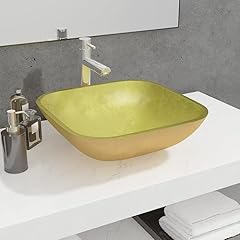 Lavandino vetro 42x42x14 usato  Spedito ovunque in Italia 