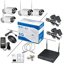 Kit videosorveglianza wireless usato  Spedito ovunque in Italia 