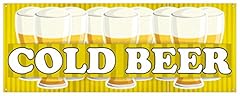 Cold beer banner for sale  Delivered anywhere in USA 