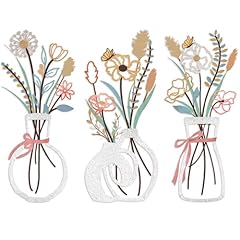 3pcs metal flowers for sale  Delivered anywhere in USA 