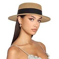 Straw boater summer for sale  Delivered anywhere in USA 