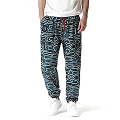 Mens Cotton 3D Printed Tracksuit Bottoms Elasticated for sale  Delivered anywhere in UK