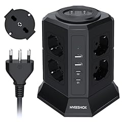 Nveeshox ciabatta multipresa usato  Spedito ovunque in Italia 