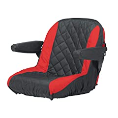 Craftsman Riding Lawn Mower Seat Cover, Medium, Black/red,, used for sale  Delivered anywhere in UK