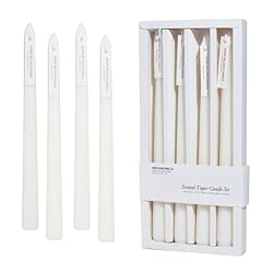 Taper candles white for sale  Delivered anywhere in USA 