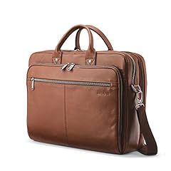 Samsonite Classic Leather Toploader (15.6"), Cognac for sale  Delivered anywhere in Canada