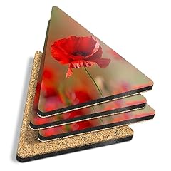 Triangle coasters poppy for sale  Delivered anywhere in UK