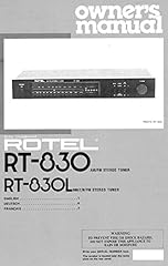 Instruction manual rotel for sale  Delivered anywhere in USA 