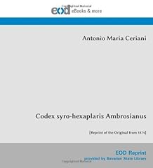 Codex syro hexaplaris for sale  Delivered anywhere in USA 