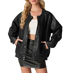 Oversized leather jacket for sale  Delivered anywhere in USA 