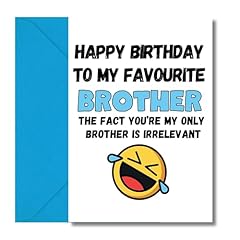 Brother birthday card for sale  Delivered anywhere in UK