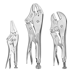 Amazon Basics 3-Piece CR-V Locking Pliers Set - Includes for sale  Delivered anywhere in USA 