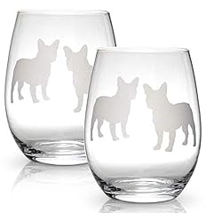 Boston terrier stemless for sale  Delivered anywhere in USA 