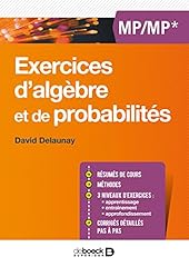 Exercices algèbre probabilit� d'occasion  Livré partout en France