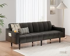 Leather couch futon for sale  Delivered anywhere in USA 