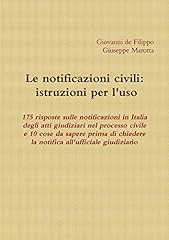 Notificazioni civili istruzion usato  Spedito ovunque in Italia 
