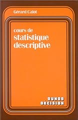 Cours statistique descriptive d'occasion  Livré partout en Belgiqu