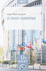 Droit européen d'occasion  Livré partout en Belgiqu