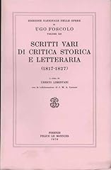 Scritti vari critica usato  Spedito ovunque in Italia 