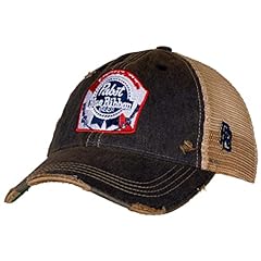 Used, Pabst Blue Ribbon Retro Brand Distressed PBR Trucker for sale  Delivered anywhere in USA 