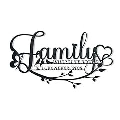 Family sign black for sale  Delivered anywhere in USA 