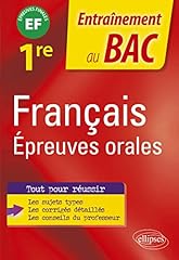 Français. epreuves orales d'occasion  Livré partout en France