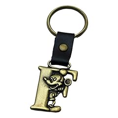 Porte-clés Mickey Mouse en laiton avec lettre F Disney d'occasion  Livré partout en France