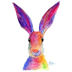 Hare print rabbit for sale  Delivered anywhere in UK