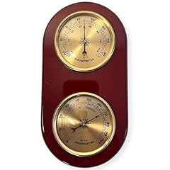 Wooden barometer thermometer for sale  Delivered anywhere in UK