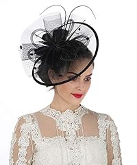 Sinamay flower feather for sale  Delivered anywhere in UK