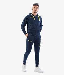 GIVOVA TUTA KING FELPA BLU/GIALLO FLUO Tg. M usato  Spedito ovunque in Italia 