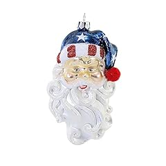 Glass santa head for sale  Delivered anywhere in USA 