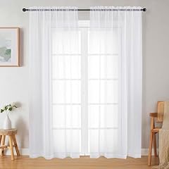 Welvetblk white sheer for sale  Delivered anywhere in USA 