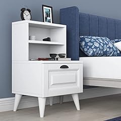 White nightstand unique for sale  Delivered anywhere in USA 