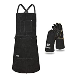 Leather work apron for sale  Delivered anywhere in USA 