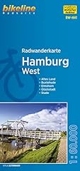 Radwanderkarte hamburg west gebraucht kaufen  Wird an jeden Ort in Deutschland