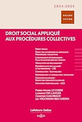 Droit social appliqué d'occasion  Livré partout en France