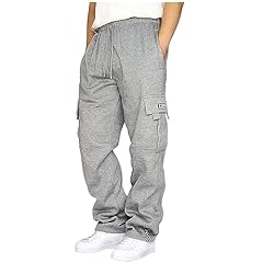 Mens fleece cargo for sale  Delivered anywhere in USA 