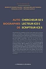 Autobiographies chercheur lect d'occasion  Livré partout en France