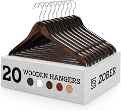 Wooden hangers pack for sale  Delivered anywhere in UK