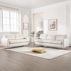 White sofa loveseat for sale  Delivered anywhere in USA 