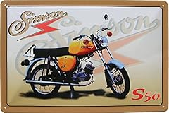 Retro blechschild simson gebraucht kaufen  Wird an jeden Ort in Deutschland