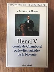 Henri comte chambord d'occasion  Livré partout en Belgiqu
