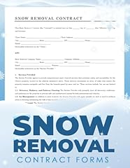Snow removal contract for sale  Delivered anywhere in USA 