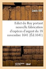 Edict roy portant d'occasion  Livré partout en France
