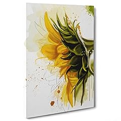 Quadro fiori girasoli usato  Spedito ovunque in Italia 